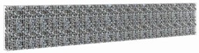 vidaXL horganyzott acél gabion fal fedéllel 600 x 30 x 100 cm