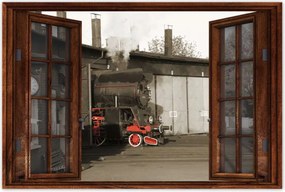 Poszterek 120x80 Wolsztyn Gőzmozdony Ol 49-69