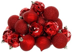 Retlux - Karácsonyi díszkészlet 30 db piros