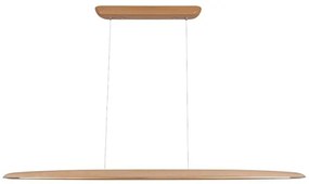 LED Csillár zsinóron LED/22W/230V 4000K 130 cm bükkfa/tömör fa