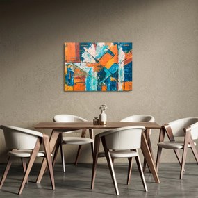 Kép - Absztrakció (üvegen) (70x50 cm)