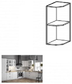 Felső konyhai polc G25P Provence (fehér + andersen fenyő). 1015172