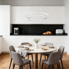 Brilagi-LED Dimmelhető kábelen függesztett csillár TWISTER LED/48W/230V átm. 50 cm fehér + távirányító