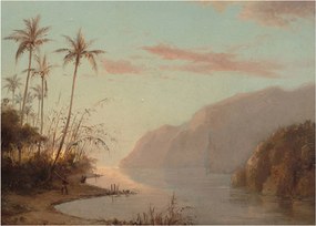 Kép - Camille Pissarro, A creek in st. Thomas (Virgin Islands), reprodukciók (70x50 cm)