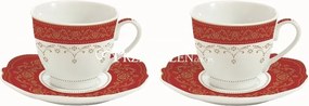 Eszpresszó Kávéscsészék Csészealjak Téli díszek Kpl. 2 db Ajándék