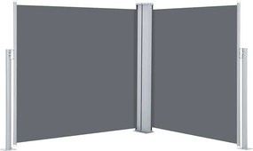 vidaXL antracitszürke behúzható oldalsó napellenző 100 x 600 cm