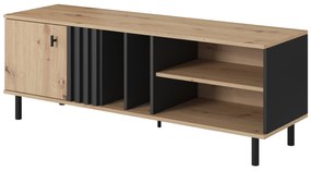 TV asztal/szekrény Madeira 138 (artisan tölgy  + fekete antracit). 1071363