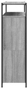 szürke sonoma cipőszekrény 4 kihajtható fiókkal 100x34x112 cm