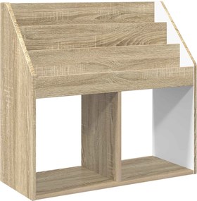 vidaXL Gyerek Könyvespolc Sonoma tölgy 72,5 x 29,5 x 69 cm Faanyag
