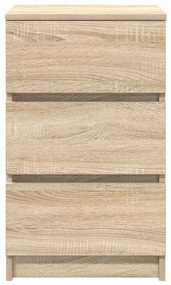 sonoma tölgy éjjeliszekrény 3 fiókkal 39x35x65 cm