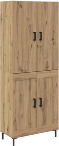 vidaXL Magasfiú Artisan tölgy 69,5 x 34 x 180 cm Faanyag