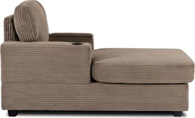 Pihenőfotel bézs színben, kordbársony kárpittal NEO