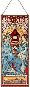 Alphonse Mucha - Benedictine üvegkép, falikép