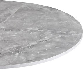 Kihúzható étkezőasztal, beton/fekete, 100x100-140x75 cm, ABERO TYP 1