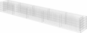 vidaXL horganyzott acél gabion magaságyás 450 x 50 x 50 cm