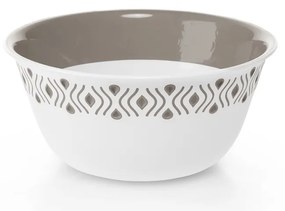STEFANPLAST Műanyag tál Tosca 19 cm átmérőjű fehér/világosszürke