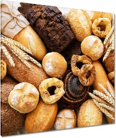 Vászonkép 90x90 Kenyér választék