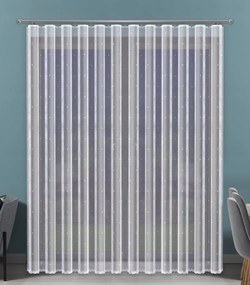 Mg Függöny jacquard Pöttyös 628/094 Fehér 200x250cm készre varrva Bt G