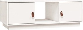 vidaXL fehér tömör fenyőfa dohányzóasztal 100x50x35 cm