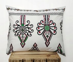Párnahuzat Prémium fehér hegyvidéki 50x70 Zakopane népi