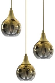 Csillár zsinóron MONTE 3xE27/60W/230V arany