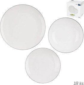 New bone china étkészlet 18 db-os Decora – Orion