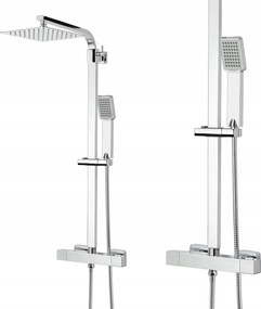 Zuhany Szett Zuhanyoszlop Termosztát Esőztető 20 CM