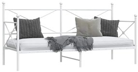 fehér acél kanapéágy matrac nélkül 75 x 190 cm