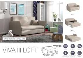 VIVA LOFT III. előre nyíló rugós kanapé