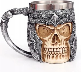 Epikus Bögre Viking Koponya Rozsdamentes Acél 400ML Larp Rpg