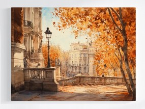 Poszter Város Róma Park Terasz Lépcsők Ősz Kilátás 100x75