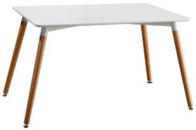 Bitonto Grande Étkezőasztal - Szürke Színben. Mdf Asztallap, Bükkfa Lábak. Méret: 120 X 80 Cm