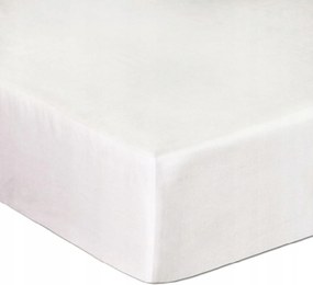 Pamut-szatén gumis lepedő fehér 603/140x200