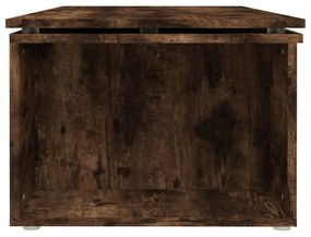 füstös tölgy színű fatermék dohányzóasztal 150x50x35 cm