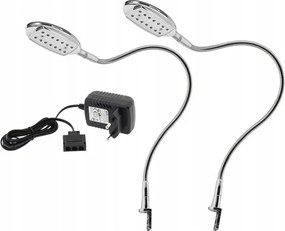 2x LED-es fali lámpa hálószoba ágyhoz Beta Króm