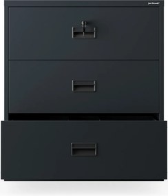Antracit színű fém irattartó szekrény: SARA XL V3, 900 x 1020 x 600 mm