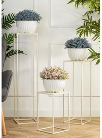 Virágállvány 70x24 cm krémes