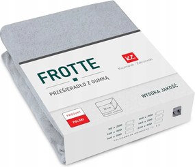 Frottír lepedő gumis 160x200 Vastag Prémium minőség Szürke