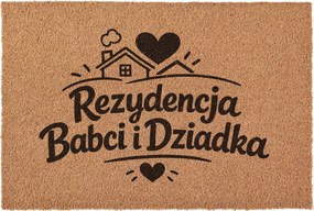 Lábtörlő Nagymama Nagypapa napja Ajándék Kókusz ajtóra 60x40