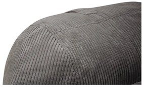 Sötétszürke kordbársony gyerek babzsákfotel Roll 80 – SLOWDOWN