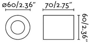 FARO 62151 - Fali lámpa TEN 1xE27/20W/230V fekete