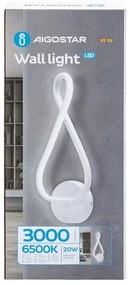 Aigostar - LED fali lámpa LED/20W/230V 6500K fehér