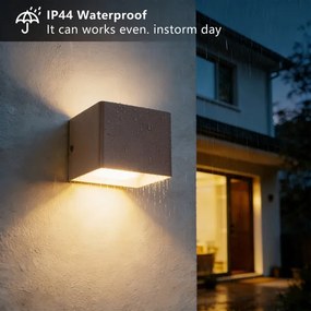 Brilagi - LED kültéri fali lámpatest DONNANI LED/5W/230V 10 cm barna IP44