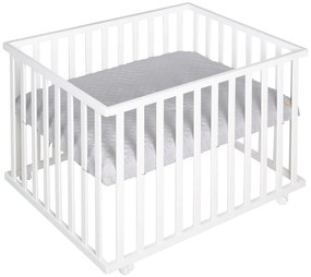 Fehér gurulós járóka 100x75 cm Style – Roba