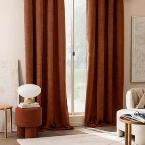 Terrakotta színű buklé függöny 140x260 cm Winona – douceur d'intérieur