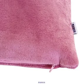 Puha Fleece kispárnahuzat old rózsaszín
