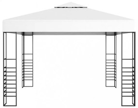 fehér kerti pavilon 3 x 3 m