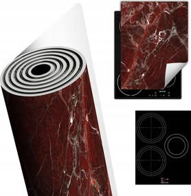 Tűzhelyvédő Szőnyeg Asztali Dekoráció 40x52 bordó márvány