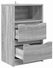 Éjjeliszekrények 2 pcs Szürke Sonoma 40 x 30 x 467 cm Faanyag