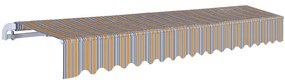 PRAKTIKER NAPELLENZŐ 3,95X2,5 M, SÁRGA-SZÜRKE CSÍKOS, POLYESTER (280GR/M2)